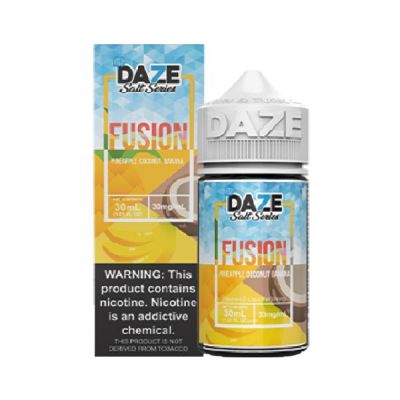 Pineapple Coconut Banana Iced 7 Daze Fusion e-Juice Salt Nic 30ml
