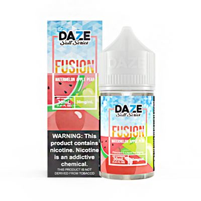 Watermelon Apple Pear Iced 7 Daze Fusion TFN Salt Nic E-Juice 30ml