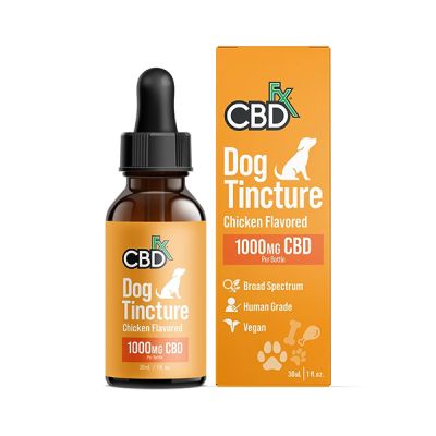 CBDfx CBD Dog Tincture Chicken Flavored