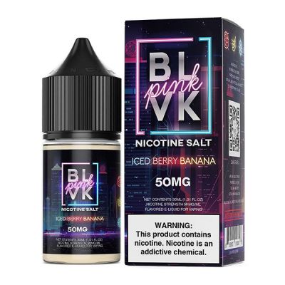 BLVK Iced Berry Banana Pink TFN Salt Nic E-Juice 30ml