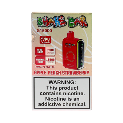 Apple Peach Strawberry Shake Bar G15000 Disposable Vape