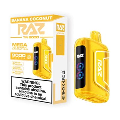 Banana Coconut RAZ TN9000 Disposable Vape