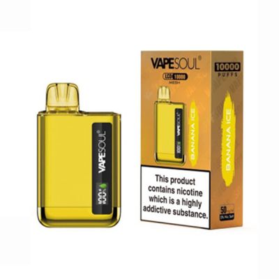Banana Ice VapeSoul LCD 10000 Puffs Mesh Disposable