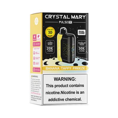 Banana Taffy Freeze Crystal Mary Pulse X 30K Disposable