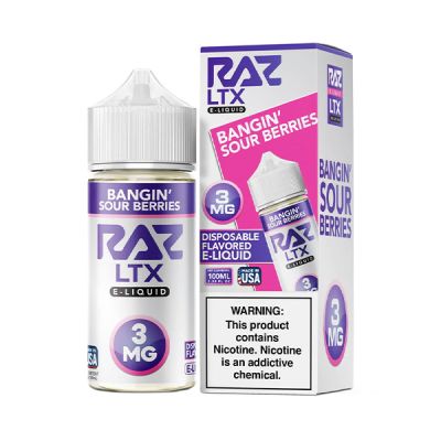 Bangin' Sour Berries Pod Juice & RAZ LTX E-Juice 100ml