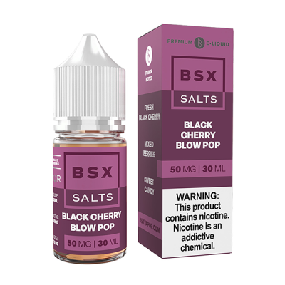 Black Cherry Blow Pop Glas BSX Salt Nic E-Juice 30ml