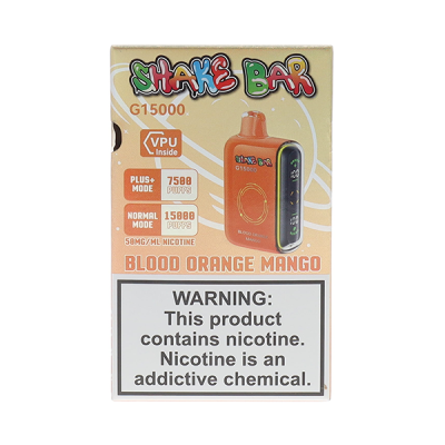Blood Orange Mango Shake Bar G15000 Disposable Vape