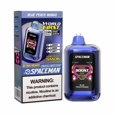 Blue Peach Mango Smok Spaceman Nebula 25K Plus Disposable