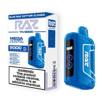 Blue Razz Cotton Cloudz RAZ TN9000 Disposable Vape