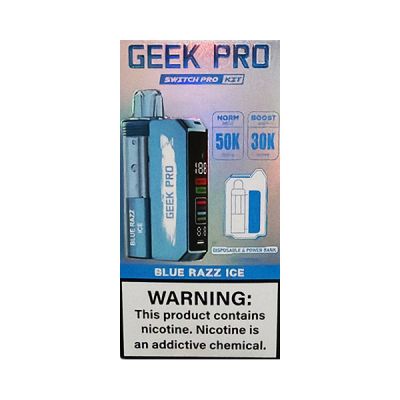 Blue Razz Ice Geek Pro Switch Pro Disposable Kit