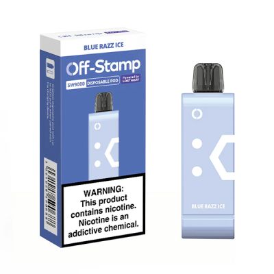 Blue Razz Ice Off-Stamp SW9000 Disposable Pod