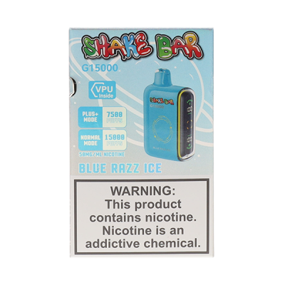 Blue Razz Ice Shake Bar G15000 Disposable Vape