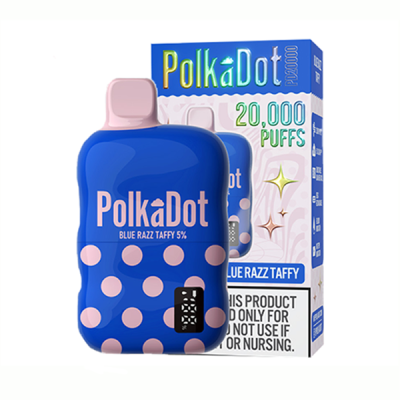 Blue Razz Taffy PolkaDot PD20000 Puffs Disposable 5%