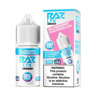 Blueberry Watermelon Pod Juice & RAZ LTX Salt Nic E-Juice 30ml