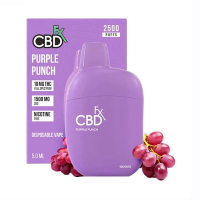 CBDfx 2500 Puffs Disposable 10mg THC+1500mg CBD