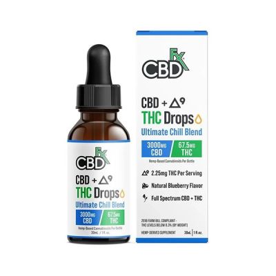 CBDfx Delta 9 + cbd + thc+ ultimate chill drops
