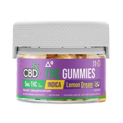 CBDfx Lemon Dream D9 THC Gummies 40ct