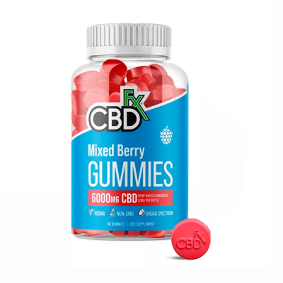 CBDfx Mixed Berry Gummies 6000mg 60ct