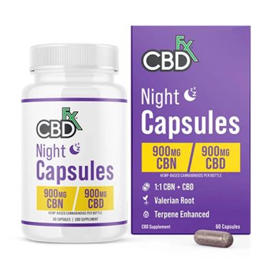 CBDfx Night Capsules CBN+CBD 900mg