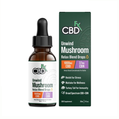 CBDfx Relax CBN+CBD Blend Mushroom Tincture