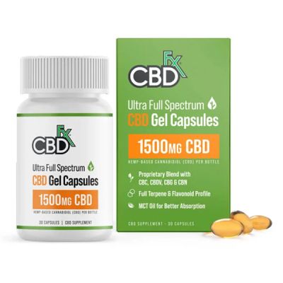 CBDfx Ultra Full Spectrum CBD Gel Capsules