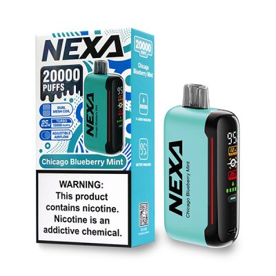 Chicago Blueberry Mint Nexa N20000 Rechargeable Disposable