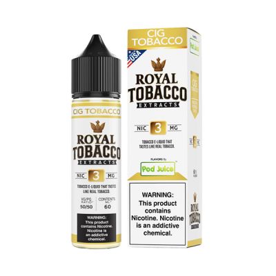 Cig Tobacco Pod Juice Royal Tobacco Extracts 60ml