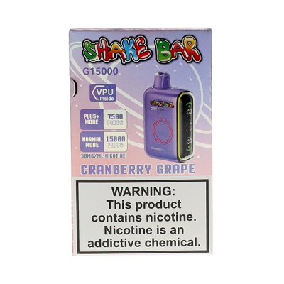 Cranberry Grape Shake Bar G15000 Disposable Vape