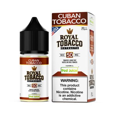 Cuban Tobacco Pod Juice Royal Tobacco Extracts Salt Nic E-Juice 30ml