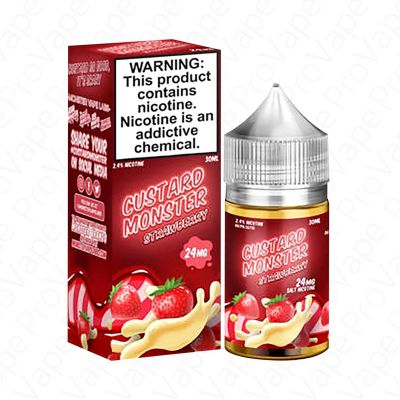 Strawberry Salt Custard Monster 30mL