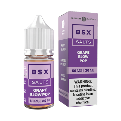 Grape Blow Pop Glas BSX Salt Nic E-Juice 30ml