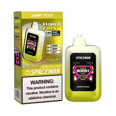 Gummy Peach Smok Spaceman Nebula 25K Plus Disposable