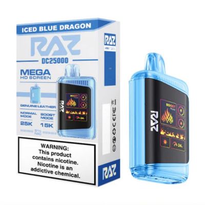 Iced Blue Dragon Raz DC25000 Disposable Vape