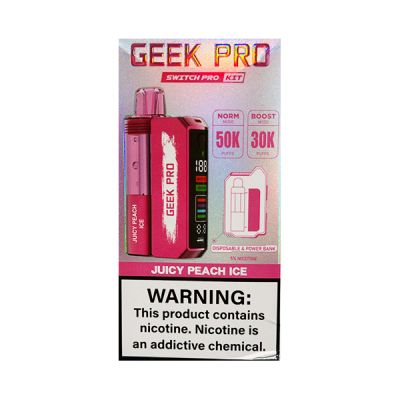 Juicy Peach Ice Geek Pro Switch Pro Disposable Kit
