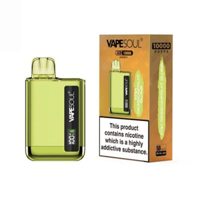 Kiwi Passionfruit Guava VapeSoul LCD 10000 Puffs Mesh Disposable