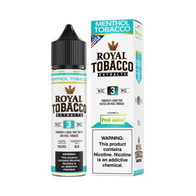 Menthol Tobacco Pod Juice Royal Tobacco Extracts 60ml