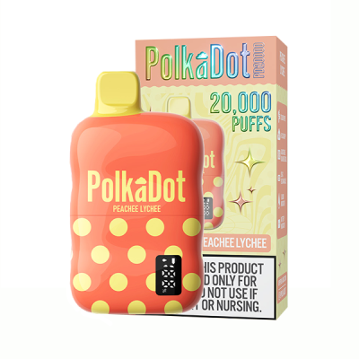 Peachee Lychee PolkaDot PD20000 Puffs Disposable 5%