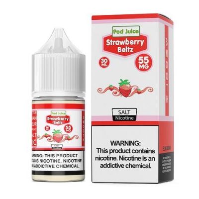 Strawberry Beltz (Belts Burst) Salt Pod Juice 30mL