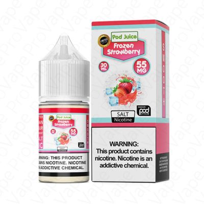 Pod Juice Frozen Strawberry Vape Juice Nicotine Salt 30mL