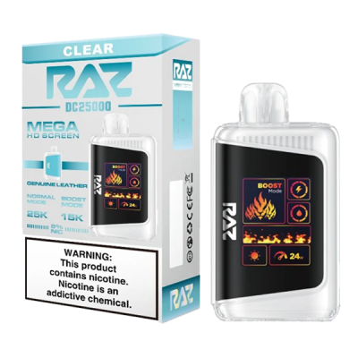 Clear Raz DC25000 Disposable Vape