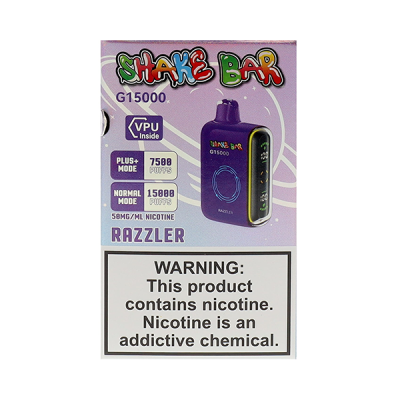 Razzler Shake Bar G15000 Disposable Vape