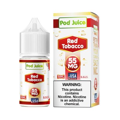 Red Tobacco Pod Juice Salt Nic E-Juice 30ml