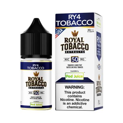 RY4 Tobacco Pod Juice Royal Tobacco Extracts Salt Nic E-Juice 30ml