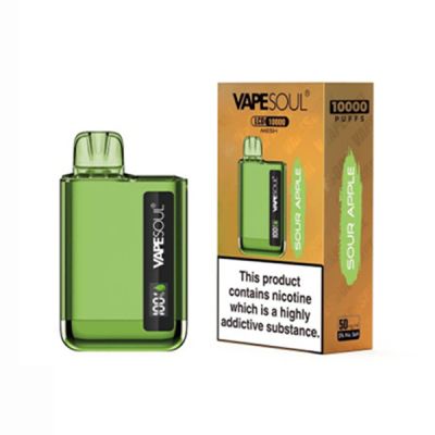 Sour Apple VapeSoul LCD 10000 Puffs Mesh Disposable