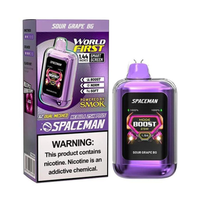 Sour Grape BG Smok Spaceman Nebula 25K Plus Disposable