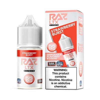 Strawberry Burst Pod Juice & RAZ LTX Salt Nic E-Juice 30ml