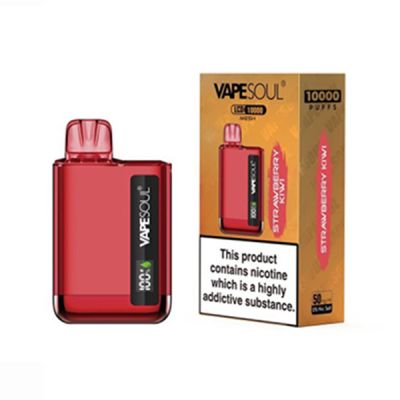 Strawberry Kiwi VapeSoul LCD 10000 Puffs Mesh Disposable