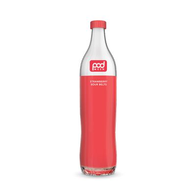 Pod Mesh Flo 4000 Strawberry Sour Belts Disposable Vape