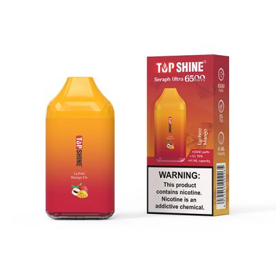Top Shine Lychee Mango Seraph Ultra TFN 6500 Disposable Vape