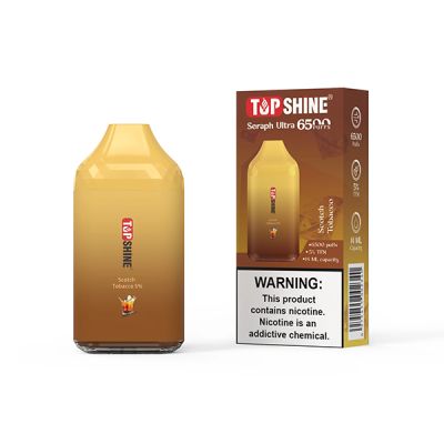 Top Shine Scotch Tobacco Seraph Ultra TFN 6500 Disposable Vape